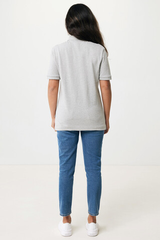 IQONIQ Yosemite Piqué-Poloshirt aus recycelter Baumwolle heather grey bedrucken, Art.-Nr. T9200.013.XXXL