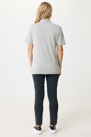 IQONIQ Yosemite Piqué-Poloshirt aus recycelter Baumwolle heather grey bedrucken, Art.-Nr. T9200.013.XXXL