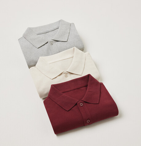 IQONIQ Yosemite Piqué-Poloshirt aus recycelter Baumwolle heather grey bedrucken, Art.-Nr. T9200.013.XXXL