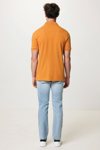 IQONIQ Yosemite Piqué-Poloshirt aus recycelter Baumwolle sundial orange bedrucken, Art.-Nr. T9200.012.L