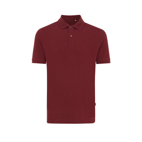 IQONIQ Yosemite Piqué-Poloshirt aus recycelter Baumwolle burgunderrot bedrucken, Art.-Nr. T9200.007.XXS