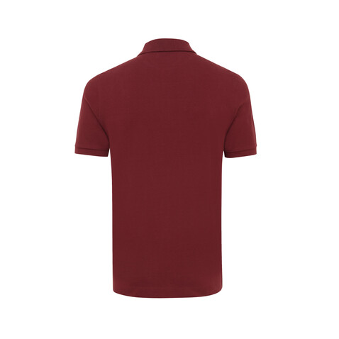 IQONIQ Yosemite Piqué-Poloshirt aus recycelter Baumwolle burgunderrot bedrucken, Art.-Nr. T9200.007.XXS