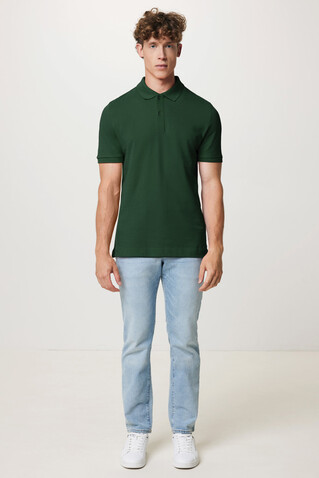 IQONIQ Yosemite Piqué-Poloshirt aus recycelter Baumwolle forest green bedrucken, Art.-Nr. T9200.005.XXXL