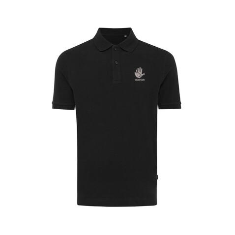 IQONIQ Yosemite Piqué-Poloshirt aus recycelter Baumwolle schwarz bedrucken, Art.-Nr. T9200.001.XL IQONIQ Yosemite Piqué-Poloshirt aus recycelter Baumwolle schwarz bedrucken, Art.-Nr. T9200.001.XL