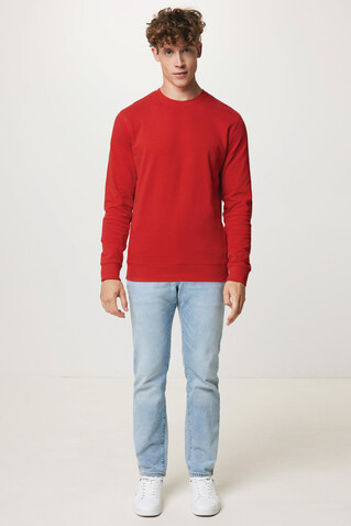 IQONIQ Zion Rundhals-Sweater aus recycelter Baumwolle rot bedrucken, Art.-Nr. T9300.029.XS IQONIQ Zion Rundhals-Sweater aus recycelter Baumwolle rot bedrucken, Art.-Nr. T9300.029.XS