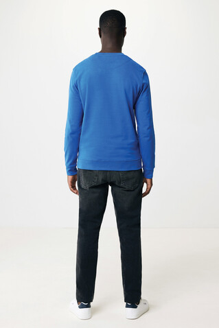 IQONIQ Zion Rundhals-Sweater aus recycelter Baumwolle Königsblau bedrucken, Art.-Nr. T9300.025.L IQONIQ Zion Rundhals-Sweater aus recycelter Baumwolle Königsblau bedrucken, Art.-Nr. T9300.025.L