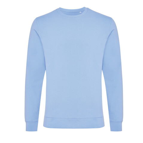 IQONIQ Zion Rundhals-Sweater aus recycelter Baumwolle sky blue bedrucken, Art.-Nr. T9300.022.XL IQONIQ Zion Rundhals-Sweater aus recycelter Baumwolle sky blue bedrucken, Art.-Nr. T9300.022.XL