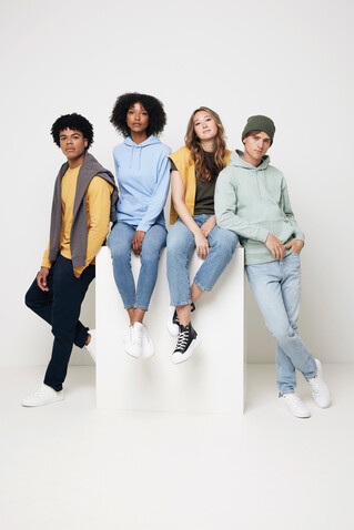IQONIQ Zion Rundhals-Sweater aus recycelter Baumwolle ochre yellow bedrucken, Art.-Nr. T9300.021.XL IQONIQ Zion Rundhals-Sweater aus recycelter Baumwolle ochre yellow bedrucken, Art.-Nr. T9300.021.XL