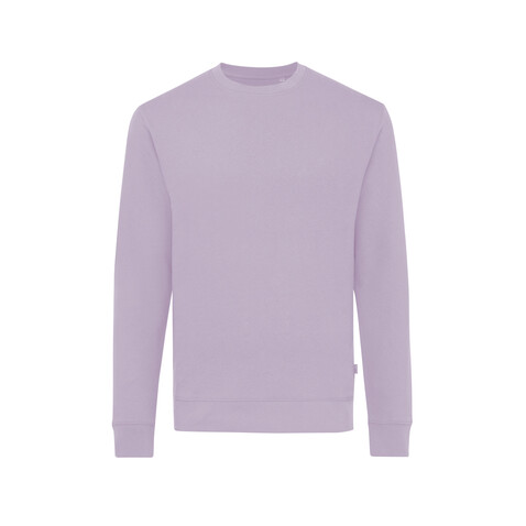 IQONIQ Zion Rundhals-Sweater aus recycelter Baumwolle lavender bedrucken, Art.-Nr. T9300.011.XS