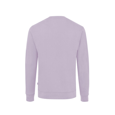 IQONIQ Zion Rundhals-Sweater aus recycelter Baumwolle lavender bedrucken, Art.-Nr. T9300.011.XS