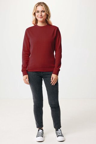 IQONIQ Zion Rundhals-Sweater aus recycelter Baumwolle burgunderrot bedrucken, Art.-Nr. T9300.007.XS IQONIQ Zion Rundhals-Sweater aus recycelter Baumwolle burgunderrot bedrucken, Art.-Nr. T9300.007.XS