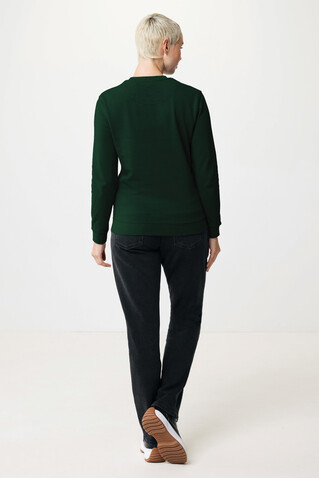IQONIQ Zion Rundhals-Sweater aus recycelter Baumwolle forest green bedrucken, Art.-Nr. T9300.005.XL