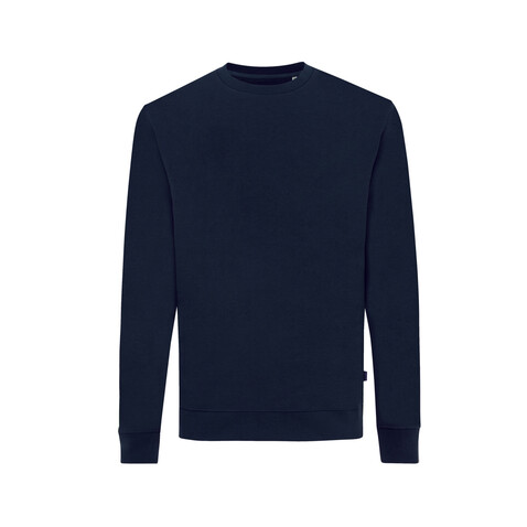 IQONIQ Zion Rundhals-Sweater aus recycelter Baumwolle navy blau bedrucken, Art.-Nr. T9300.002.L IQONIQ Zion Rundhals-Sweater aus recycelter Baumwolle navy blau bedrucken, Art.-Nr. T9300.002.L
