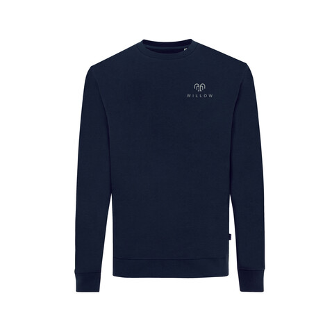 IQONIQ Zion Rundhals-Sweater aus recycelter Baumwolle navy blau bedrucken, Art.-Nr. T9300.002.L IQONIQ Zion Rundhals-Sweater aus recycelter Baumwolle navy blau bedrucken, Art.-Nr. T9300.002.L