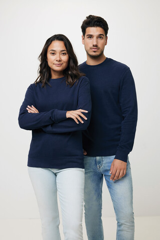 IQONIQ Zion Rundhals-Sweater aus recycelter Baumwolle navy blau bedrucken, Art.-Nr. T9300.002.L IQONIQ Zion Rundhals-Sweater aus recycelter Baumwolle navy blau bedrucken, Art.-Nr. T9300.002.L