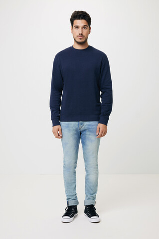 IQONIQ Zion Rundhals-Sweater aus recycelter Baumwolle navy blau bedrucken, Art.-Nr. T9300.002.L IQONIQ Zion Rundhals-Sweater aus recycelter Baumwolle navy blau bedrucken, Art.-Nr. T9300.002.L