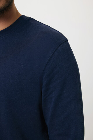 IQONIQ Zion Rundhals-Sweater aus recycelter Baumwolle navy blau bedrucken, Art.-Nr. T9300.002.L IQONIQ Zion Rundhals-Sweater aus recycelter Baumwolle navy blau bedrucken, Art.-Nr. T9300.002.L