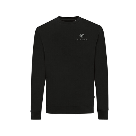 IQONIQ Zion Rundhals-Sweater aus recycelter Baumwolle schwarz bedrucken, Art.-Nr. T9300.001.XS IQONIQ Zion Rundhals-Sweater aus recycelter Baumwolle schwarz bedrucken, Art.-Nr. T9300.001.XS