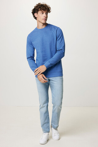 IQONIQ Denali ungefärbt. Rundhals-Sweater aus recycelter BW heather blue bedrucken, Art.-Nr. T9301.024.XXXL IQONIQ Denali ungefärbt. Rundhals-Sweater aus recycelter BW heather blue bedrucken, Art.-Nr. T9301.024.XXXL