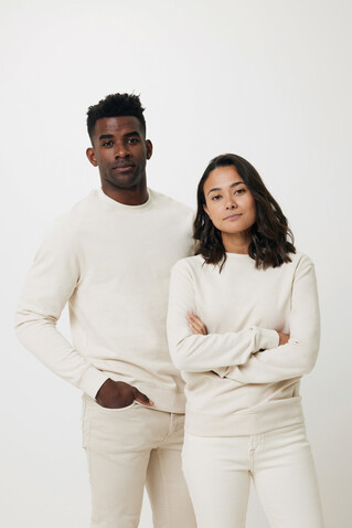 IQONIQ Denali ungefärbt. Rundhals-Sweater aus recycelter BW natural raw bedrucken, Art.-Nr. T9301.018.XXXL