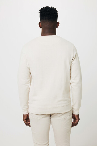 IQONIQ Denali ungefärbt. Rundhals-Sweater aus recycelter BW natural raw bedrucken, Art.-Nr. T9301.018.XXXL