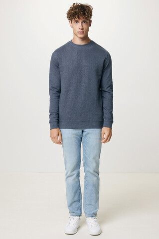 IQONIQ Denali ungefärbt. Rundhals-Sweater aus recycelter BW heather navy bedrucken, Art.-Nr. T9301.016.XS IQONIQ Denali ungefärbt. Rundhals-Sweater aus recycelter BW heather navy bedrucken, Art.-Nr. T9301.016.XS