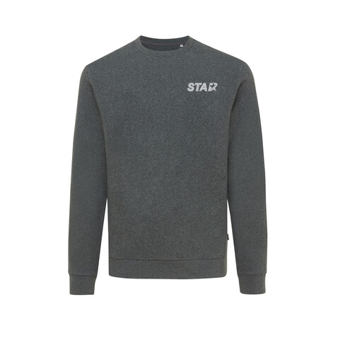 IQONIQ Denali ungefärbt. Rundhals-Sweater aus recycelter BW heather anthracite bedrucken, Art.-Nr. T9301.014.XL IQONIQ Denali ungefärbt. Rundhals-Sweater aus recycelter BW heather anthracite bedrucken, Art.-Nr. T9301.014.XL