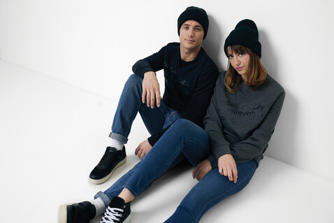 IQONIQ Denali ungefärbt. Rundhals-Sweater aus recycelter BW heather anthracite bedrucken, Art.-Nr. T9301.014.XL IQONIQ Denali ungefärbt. Rundhals-Sweater aus recycelter BW heather anthracite bedrucken, Art.-Nr. T9301.014.XL
