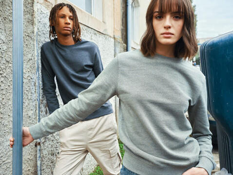 IQONIQ Denali ungefärbt. Rundhals-Sweater aus recycelter BW heather anthracite bedrucken, Art.-Nr. T9301.014.XL IQONIQ Denali ungefärbt. Rundhals-Sweater aus recycelter BW heather anthracite bedrucken, Art.-Nr. T9301.014.XL