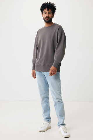 IQONIQ Kruger Relax-Rundhals-Sweater aus recycelt. Baumwolle anthrazit bedrucken, Art.-Nr. T9302.019.XXXL IQONIQ Kruger Relax-Rundhals-Sweater aus recycelt. Baumwolle anthrazit bedrucken, Art.-Nr. T9302.019.XXXL