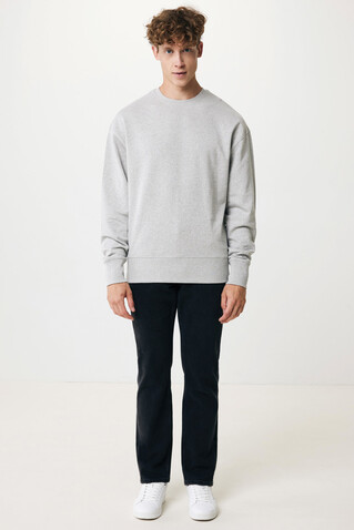 IQONIQ Kruger Relax-Rundhals-Sweater aus recycelt. Baumwolle heather grey bedrucken, Art.-Nr. T9302.013.S IQONIQ Kruger Relax-Rundhals-Sweater aus recycelt. Baumwolle heather grey bedrucken, Art.-Nr. T9302.013.S