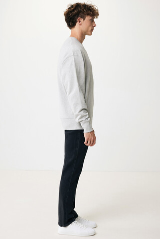 IQONIQ Kruger Relax-Rundhals-Sweater aus recycelt. Baumwolle heather grey bedrucken, Art.-Nr. T9302.013.S IQONIQ Kruger Relax-Rundhals-Sweater aus recycelt. Baumwolle heather grey bedrucken, Art.-Nr. T9302.013.S