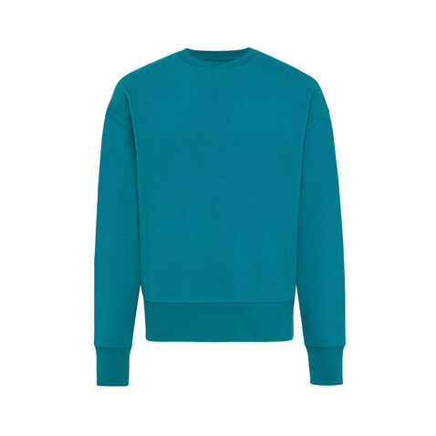 IQONIQ Kruger Relax-Rundhals-Sweater aus recycelt. Baumwolle verdigris bedrucken, Art.-Nr. T9302.009.XL IQONIQ Kruger Relax-Rundhals-Sweater aus recycelt. Baumwolle verdigris bedrucken, Art.-Nr. T9302.009.XL