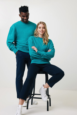 IQONIQ Kruger Relax-Rundhals-Sweater aus recycelt. Baumwolle verdigris bedrucken, Art.-Nr. T9302.009.XL IQONIQ Kruger Relax-Rundhals-Sweater aus recycelt. Baumwolle verdigris bedrucken, Art.-Nr. T9302.009.XL