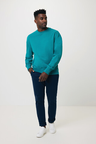 IQONIQ Kruger Relax-Rundhals-Sweater aus recycelt. Baumwolle verdigris bedrucken, Art.-Nr. T9302.009.XL IQONIQ Kruger Relax-Rundhals-Sweater aus recycelt. Baumwolle verdigris bedrucken, Art.-Nr. T9302.009.XL