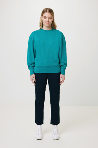 IQONIQ Kruger Relax-Rundhals-Sweater aus recycelt. Baumwolle verdigris bedrucken, Art.-Nr. T9302.009.XL IQONIQ Kruger Relax-Rundhals-Sweater aus recycelt. Baumwolle verdigris bedrucken, Art.-Nr. T9302.009.XL