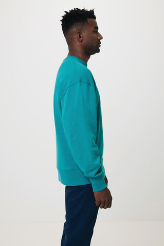 IQONIQ Kruger Relax-Rundhals-Sweater aus recycelt. Baumwolle verdigris bedrucken, Art.-Nr. T9302.009.XL IQONIQ Kruger Relax-Rundhals-Sweater aus recycelt. Baumwolle verdigris bedrucken, Art.-Nr. T9302.009.XL