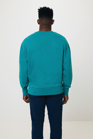 IQONIQ Kruger Relax-Rundhals-Sweater aus recycelt. Baumwolle verdigris bedrucken, Art.-Nr. T9302.009.XL IQONIQ Kruger Relax-Rundhals-Sweater aus recycelt. Baumwolle verdigris bedrucken, Art.-Nr. T9302.009.XL