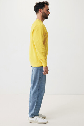 IQONIQ Etosha Lightweight Sweater aus recycelter Baumwolle gelb bedrucken, Art.-Nr. T9303.045.XS