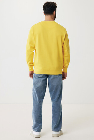 IQONIQ Etosha Lightweight Sweater aus recycelter Baumwolle gelb bedrucken, Art.-Nr. T9303.045.XS