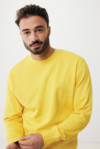 IQONIQ Etosha Lightweight Sweater aus recycelter Baumwolle gelb bedrucken, Art.-Nr. T9303.045.XS