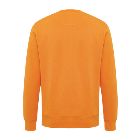 IQONIQ Etosha Lightweight Sweater aus recycelter Baumwolle orange bedrucken, Art.-Nr. T9303.044.XXS