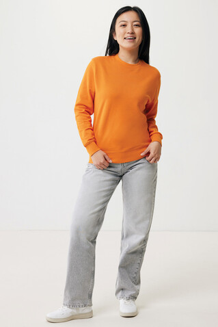 IQONIQ Etosha Lightweight Sweater aus recycelter Baumwolle orange bedrucken, Art.-Nr. T9303.044.XXS