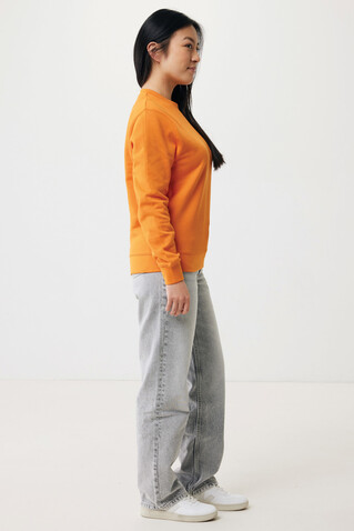 IQONIQ Etosha Lightweight Sweater aus recycelter Baumwolle orange bedrucken, Art.-Nr. T9303.044.XXS