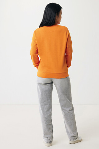 IQONIQ Etosha Lightweight Sweater aus recycelter Baumwolle orange bedrucken, Art.-Nr. T9303.044.XXS
