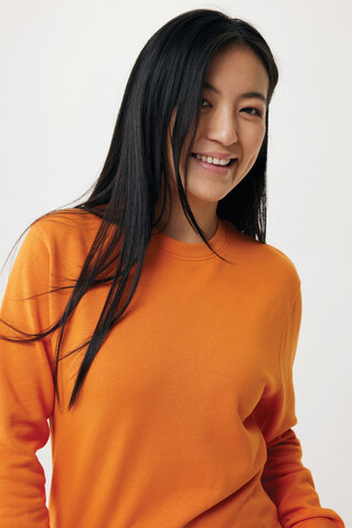 IQONIQ Etosha Lightweight Sweater aus recycelter Baumwolle orange bedrucken, Art.-Nr. T9303.044.XXS