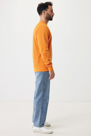 IQONIQ Etosha Lightweight Sweater aus recycelter Baumwolle orange bedrucken, Art.-Nr. T9303.044.XXS