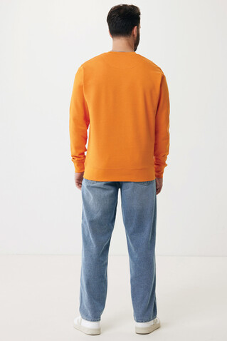 IQONIQ Etosha Lightweight Sweater aus recycelter Baumwolle orange bedrucken, Art.-Nr. T9303.044.XXS