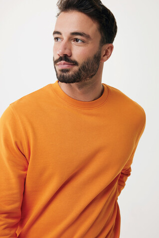 IQONIQ Etosha Lightweight Sweater aus recycelter Baumwolle orange bedrucken, Art.-Nr. T9303.044.XXS