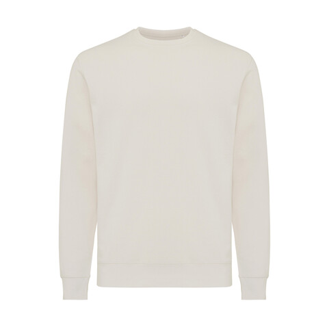IQONIQ Etosha Lightweight Sweater aus recycelter Baumwolle ivory white bedrucken, Art.-Nr. T9303.040.L